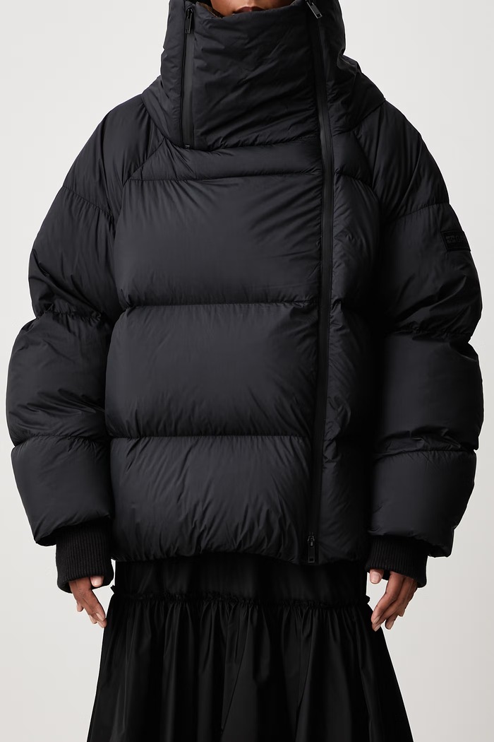 Future Nylon Quilt Puffer kurtka puchowa damska GANNI szary A1010242