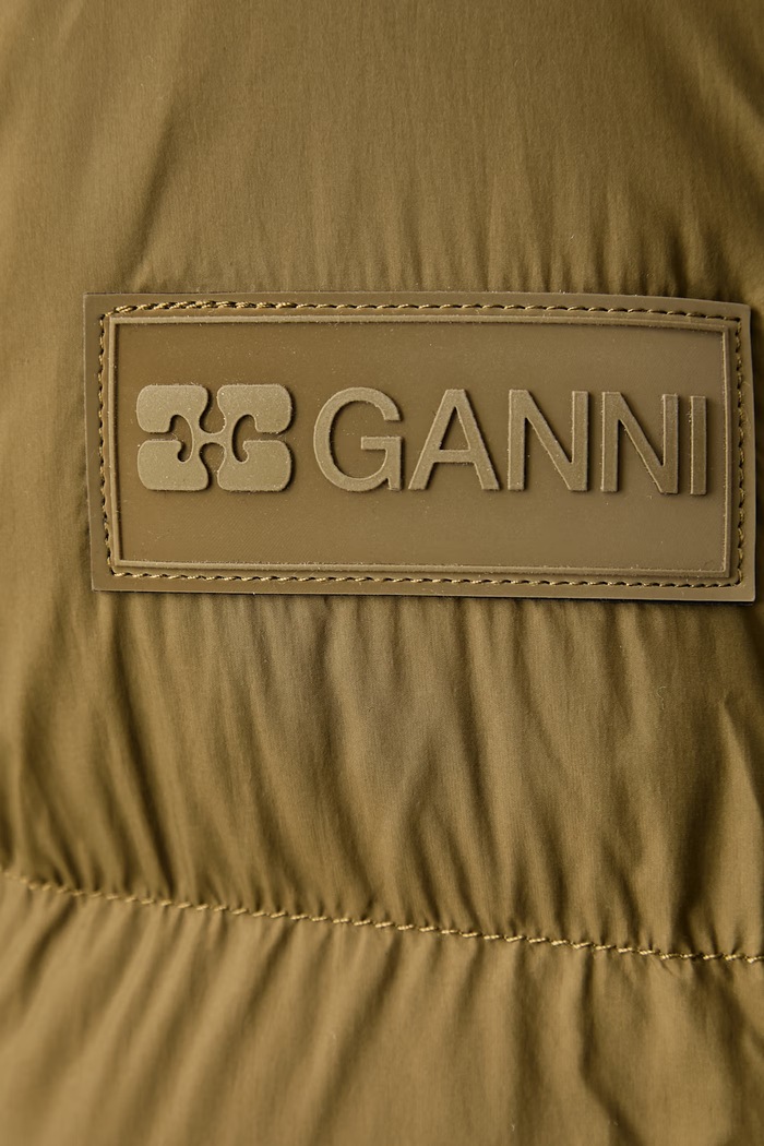 GANNI Future Nylon Quilt Mini Puffer kurtka puchowa damska A1010231