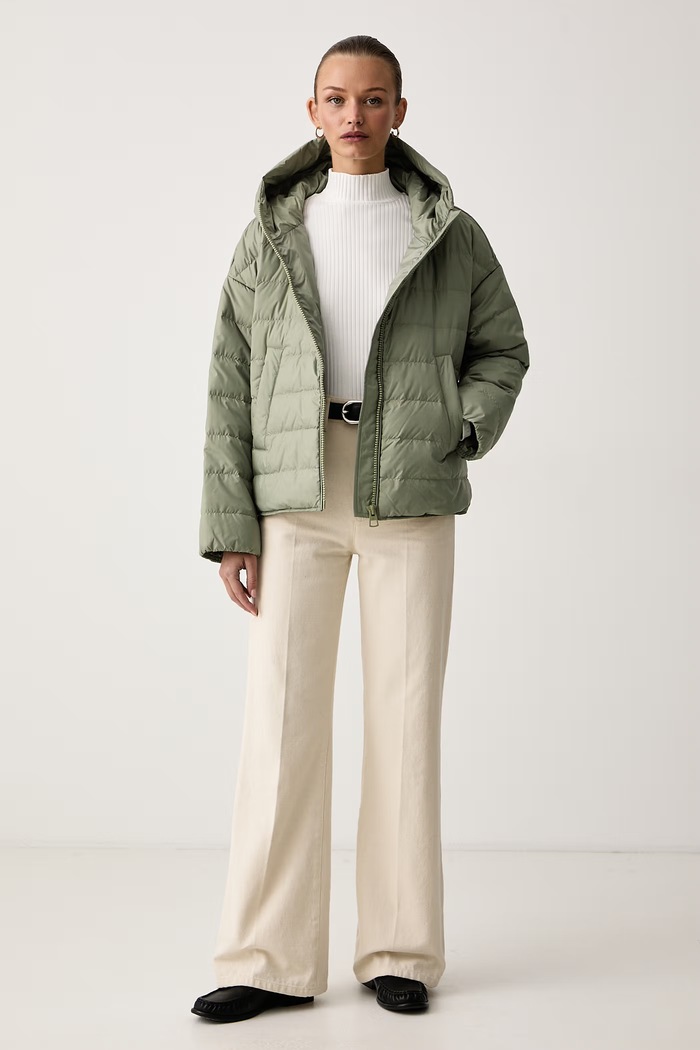 Marc O'Polo Kurtka puchowa damska 5000013817 zielony AW26