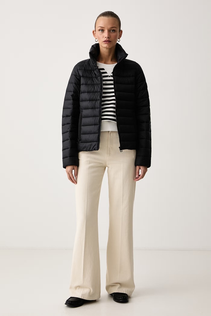 Marc O'Polo Kurtka pikowana damska 5000011881 czarny AW26