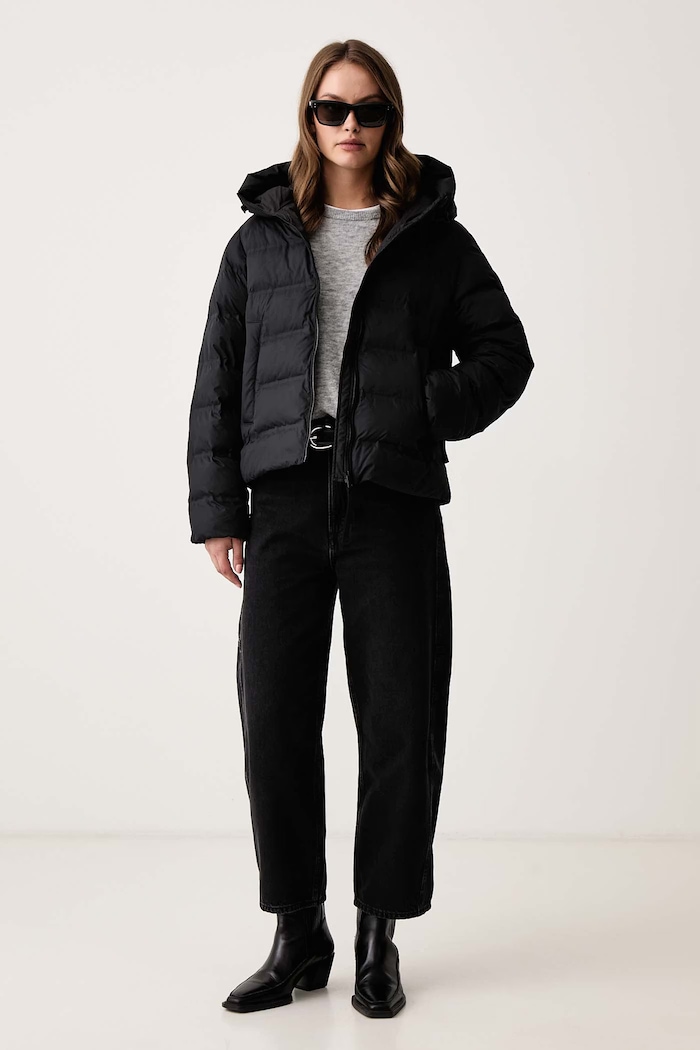 Marc O'Polo Kurtka pikowana damska 5000009844 czarny AW26
