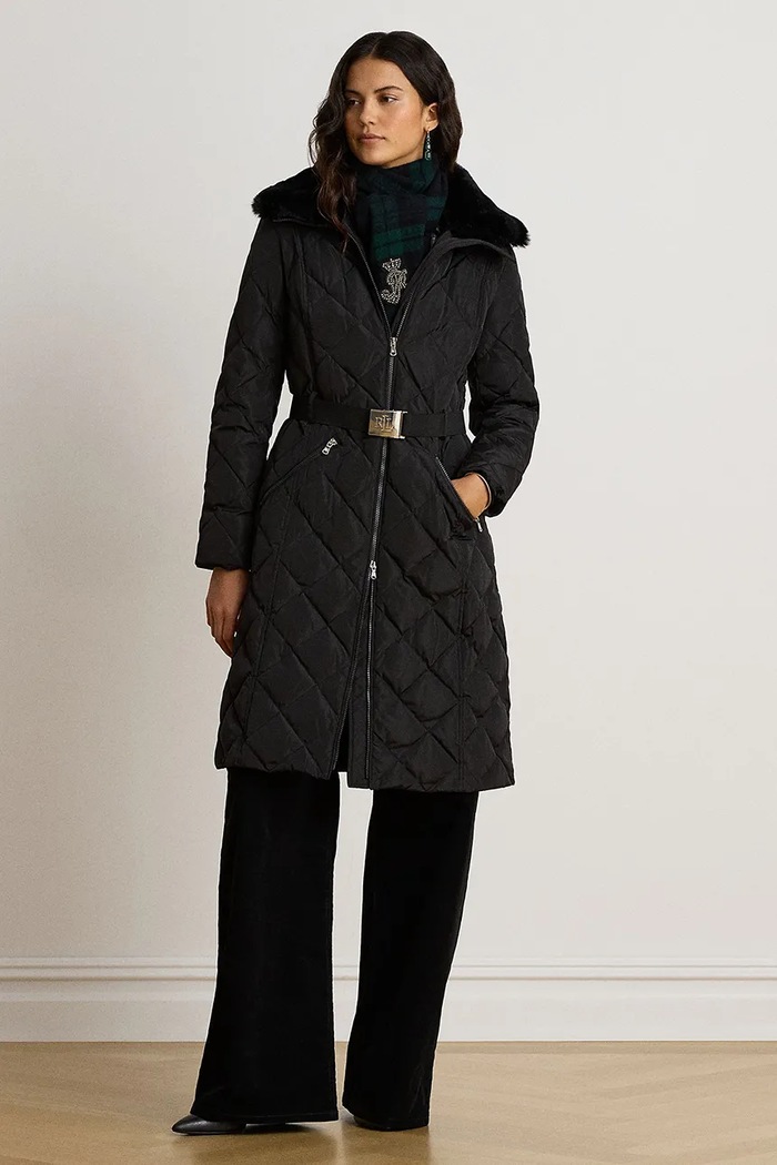 Lauren Ralph Lauren Długa kurtka damska czarny 297P23482