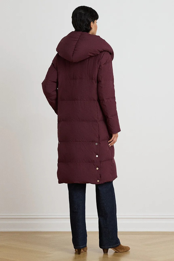 Lauren Ralph Lauren Kurtka puchowa damska 297P23473 bordowy AW26