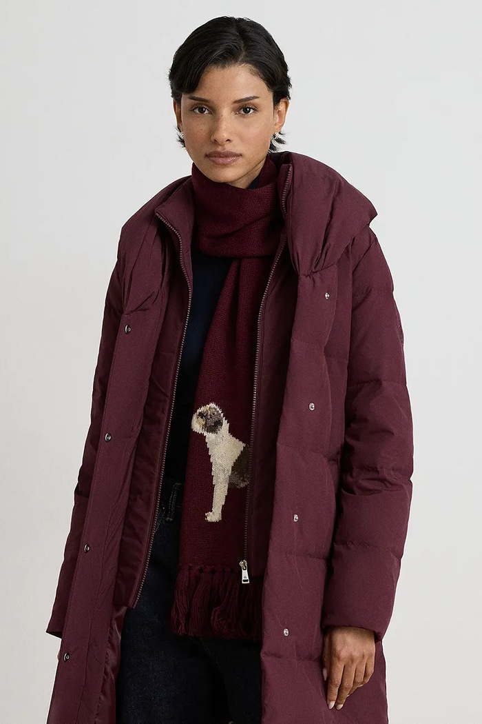 Odzież Lauren Ralph Lauren Kurtka puchowa damska 297P23473 bordowy
