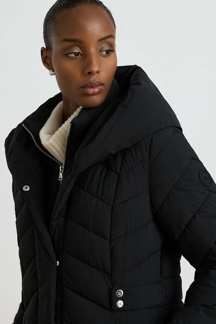 Kurtka pikowana damska Lauren Ralph Lauren 297P23465 czarny
