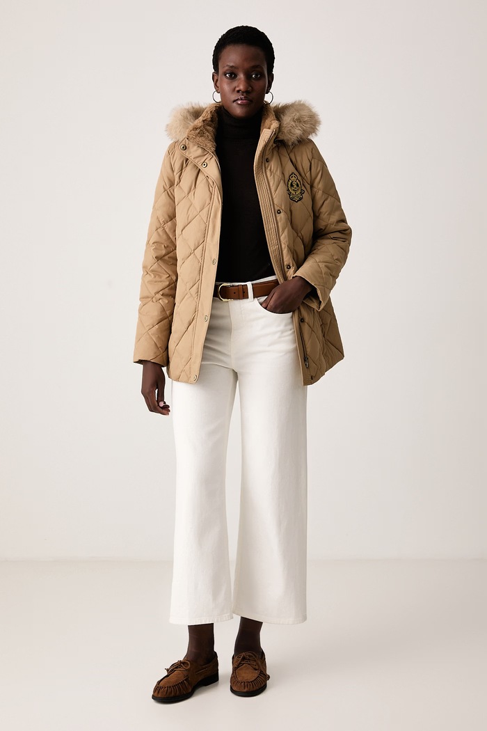 Lauren Ralph Lauren Kurtka pikowana damska 297P23456 beżowy AW26