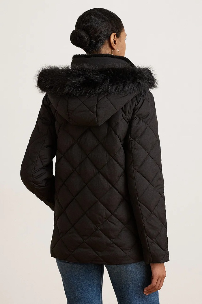 Lauren Ralph Lauren Kurtka pikowana damska 297P23456 czarny AW26