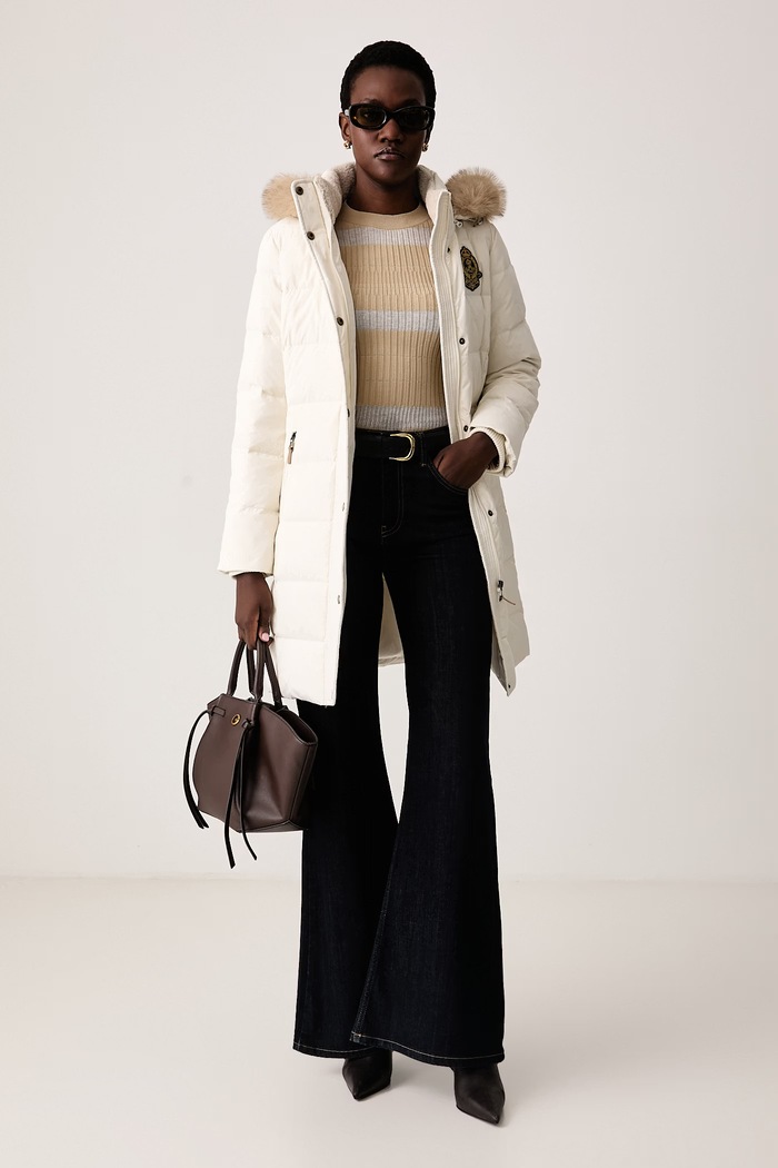 Lauren Ralph Lauren Kurtka damska 297P23455 beżowy AW26