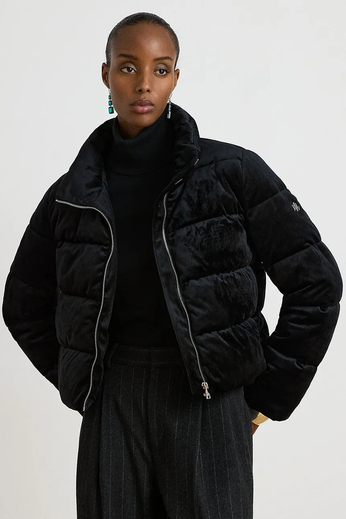 Lauren Ralph Lauren Kurtka pikowana damska czarny 297P23453