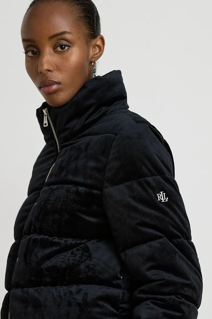 Kurtka pikowana damska Lauren Ralph Lauren 297P23453 czarny