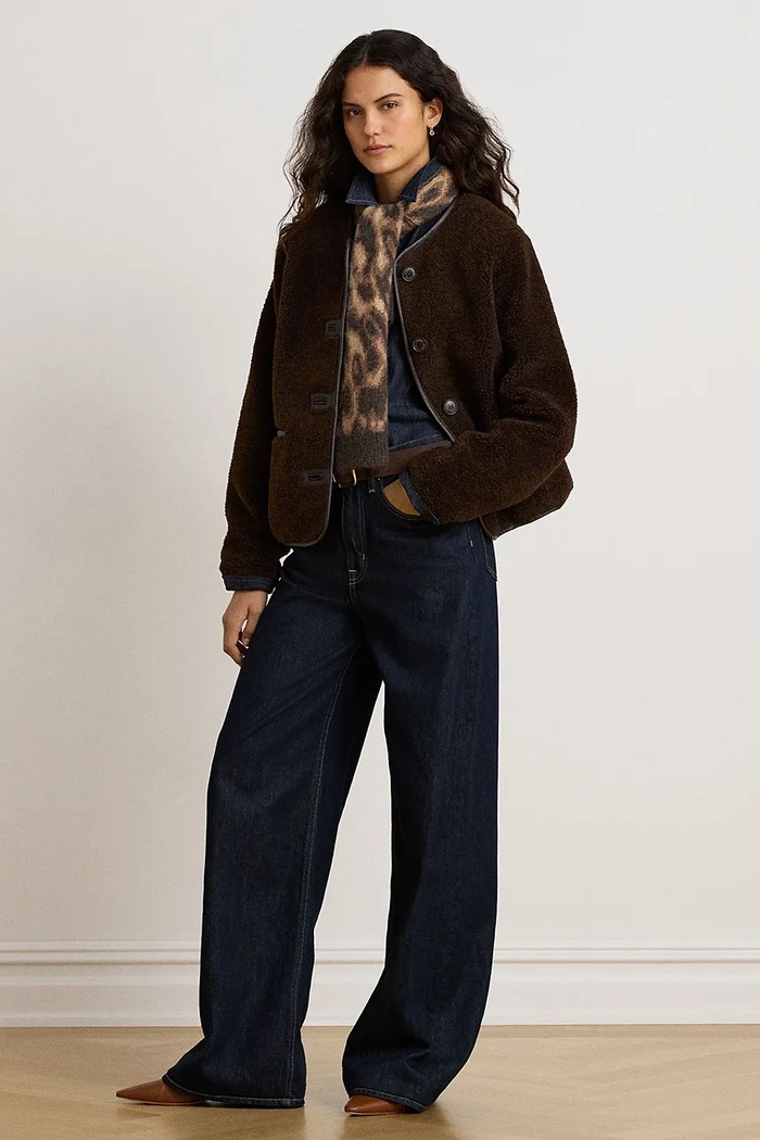 Lauren Ralph Lauren Kurtka damska 297P23442 brązowy AW26