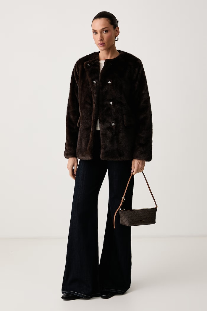 Lauren Ralph Lauren Hosszú dzseki női 297P04117 barna AW26