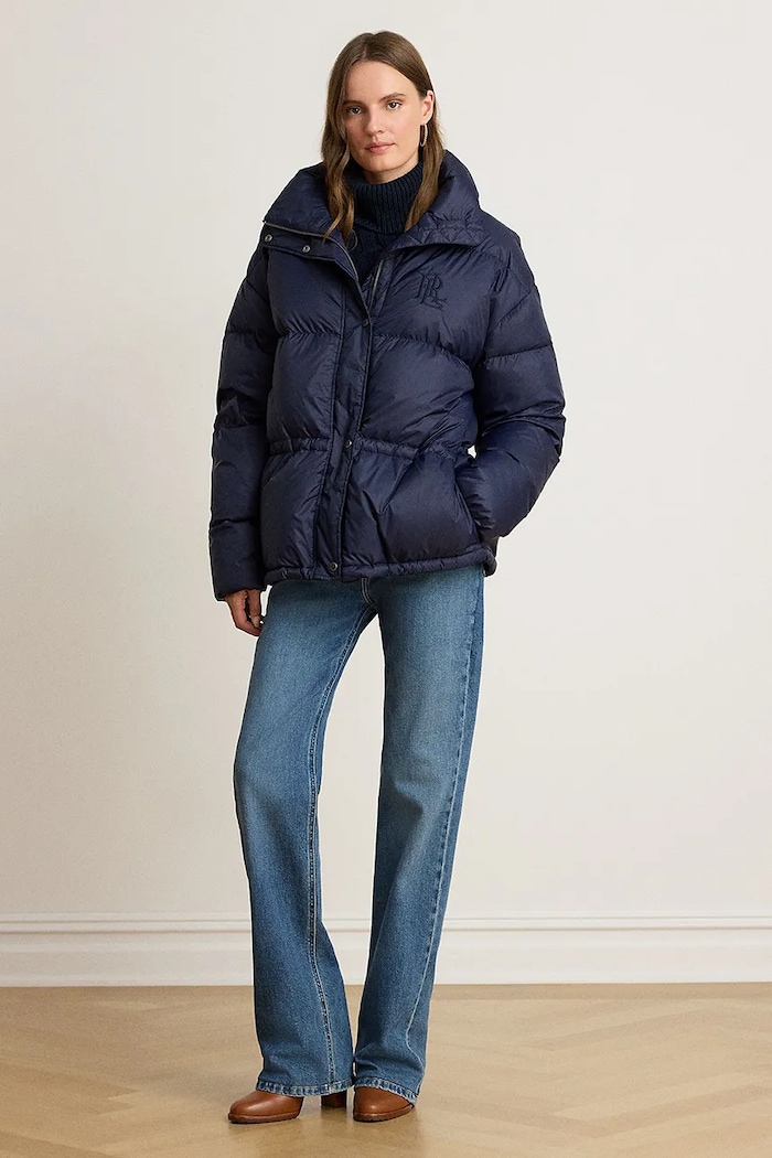 Odzież Lauren Ralph Lauren Kurtka damska 200P14615 granatowy