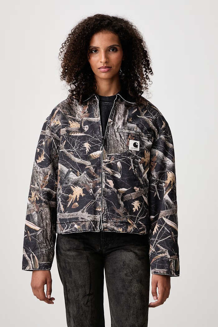Carhartt WIP OG Detroit Jacket krótka kurtka damska bawełniana multicolor I035672