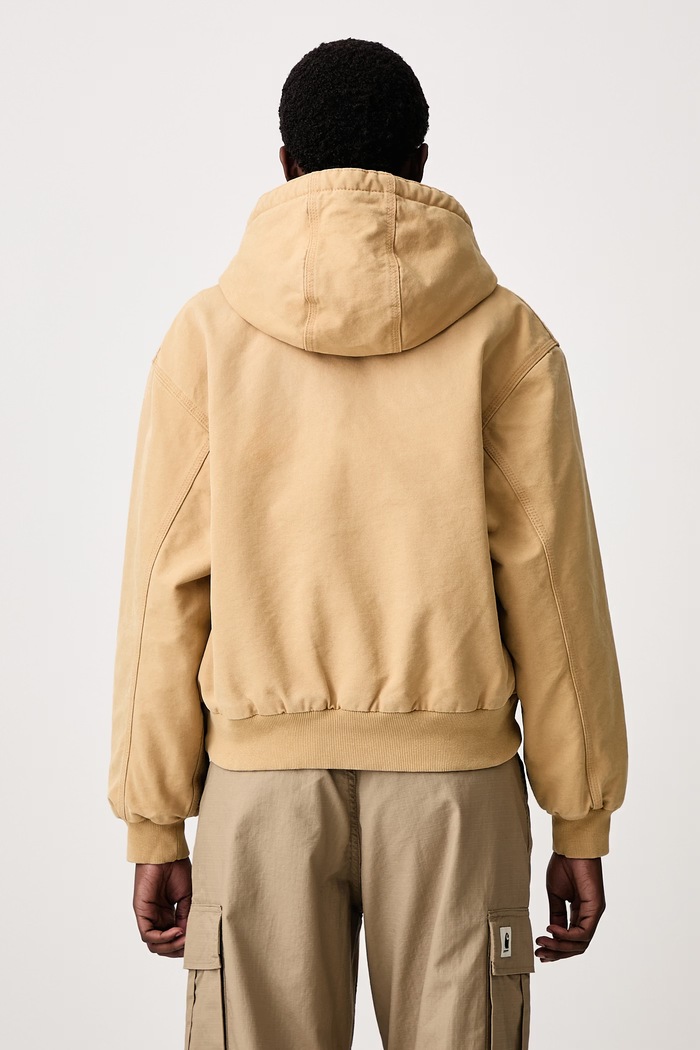 Дрехи Carhartt WIP OG Active Jacket късо дамско памучно яке I035673 бежов