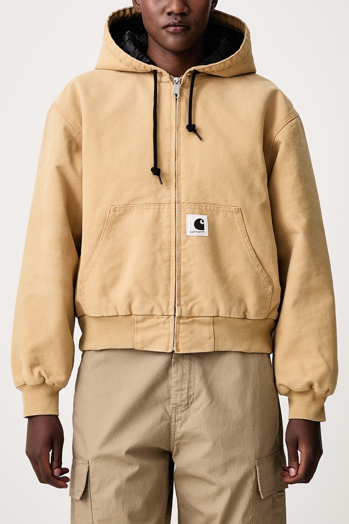 OG Active Jacket късо дамско памучно яке Carhartt WIP бежов I035673
