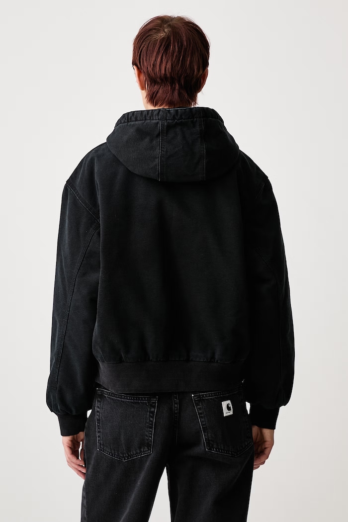 Odzież Carhartt WIP OG Active Jacket krótka kurtka damska bawełniana I035673 czarny