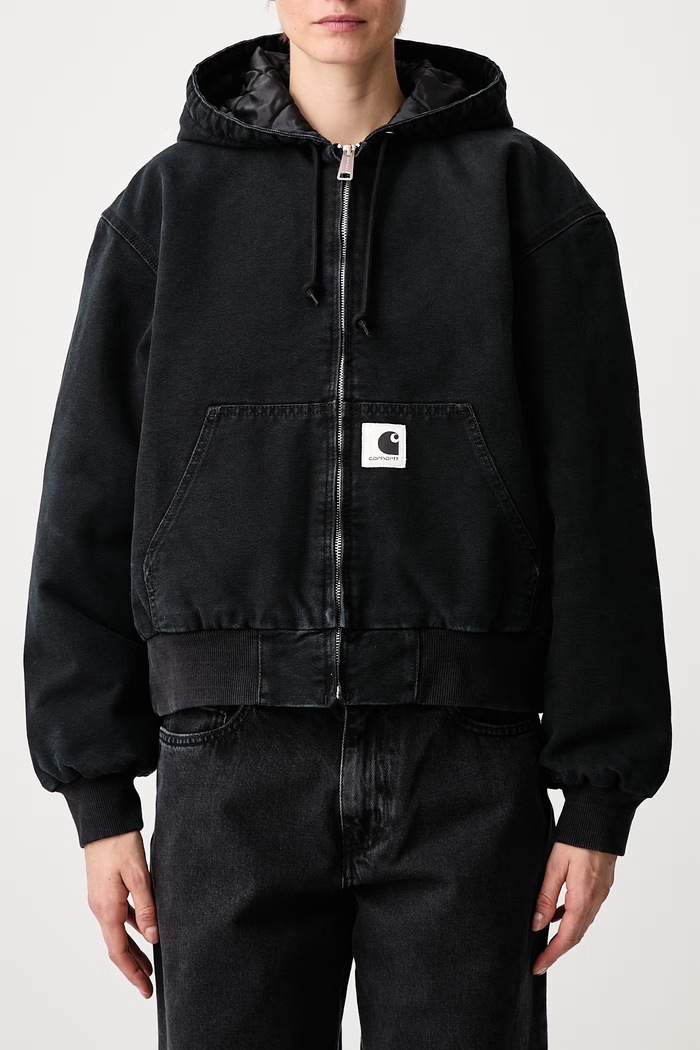 OG Active Jacket krótka kurtka damska bawełniana Carhartt WIP czarny I035673