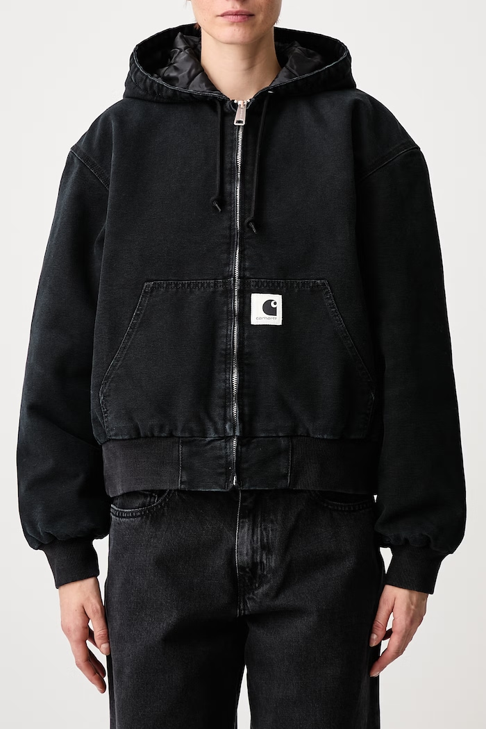 OG Active Jacket krótka kurtka damska bawełniana Carhartt WIP czarny I035673