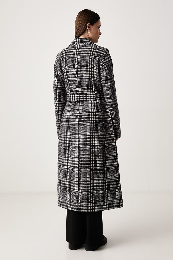 Odzież DKNY Płaszcz damski z wełną DLEMWW78 multicolor