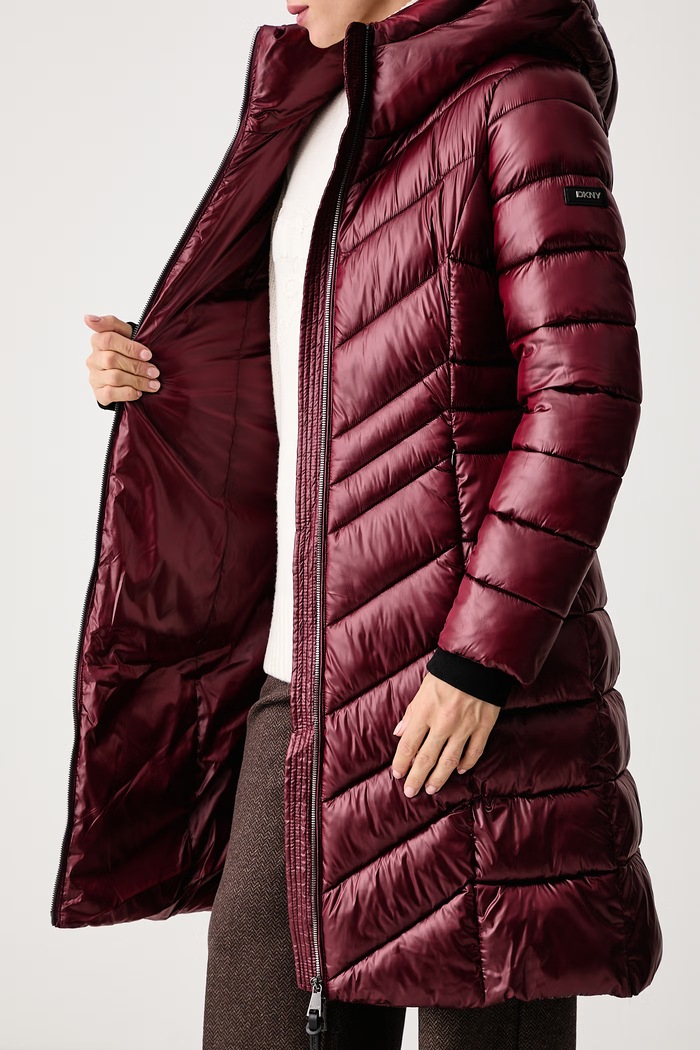 DKNY Długa kurtka damska DLEMPW58