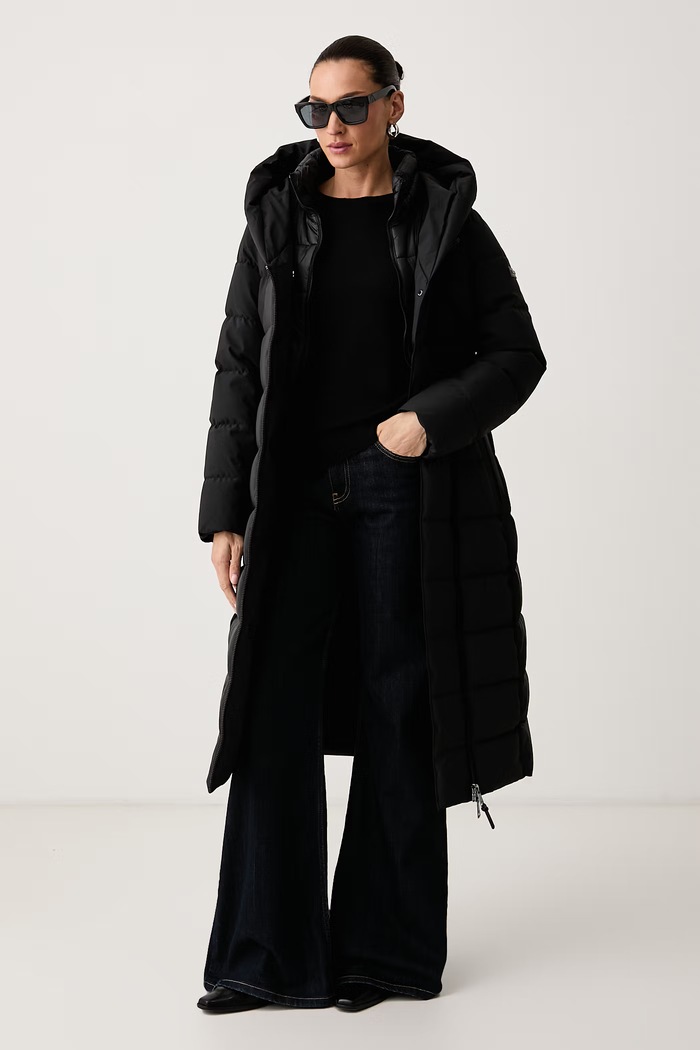 DKNY Kurtka pikowana damska DLEMPV01 czarny AW26