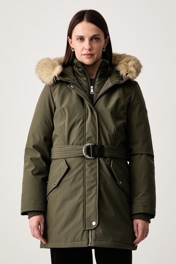 DKNY Parka damska zielony DLEMPB29