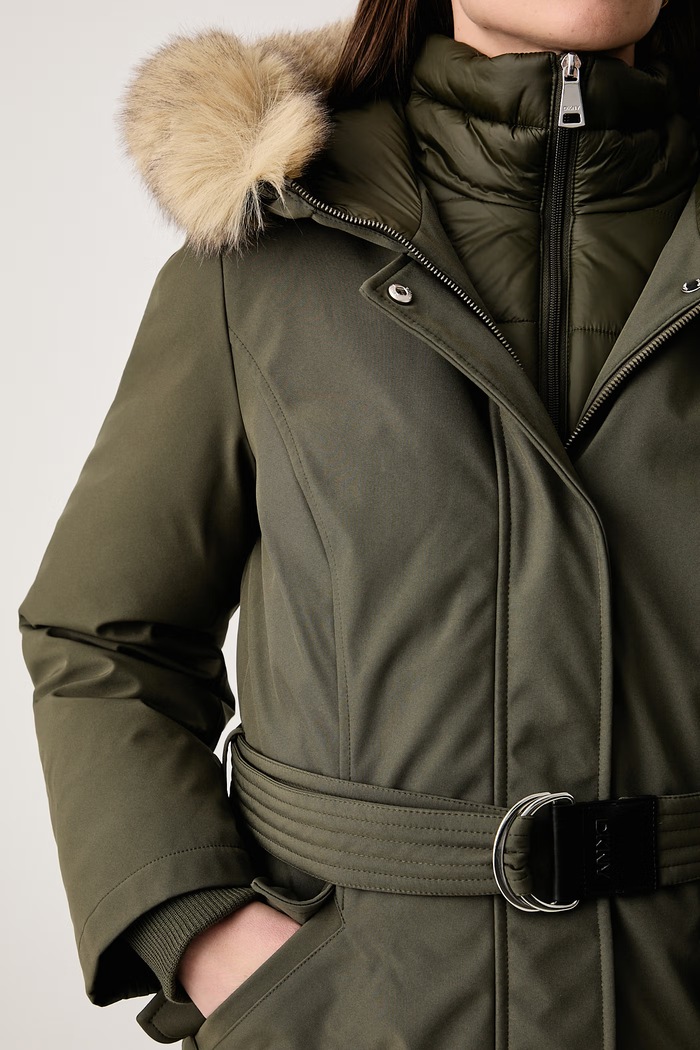 Parka damska DKNY DLEMPB29 zielony