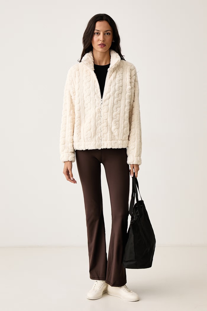 DKNY Bluza polarowa damska DP6J9737 beżowy AW26
