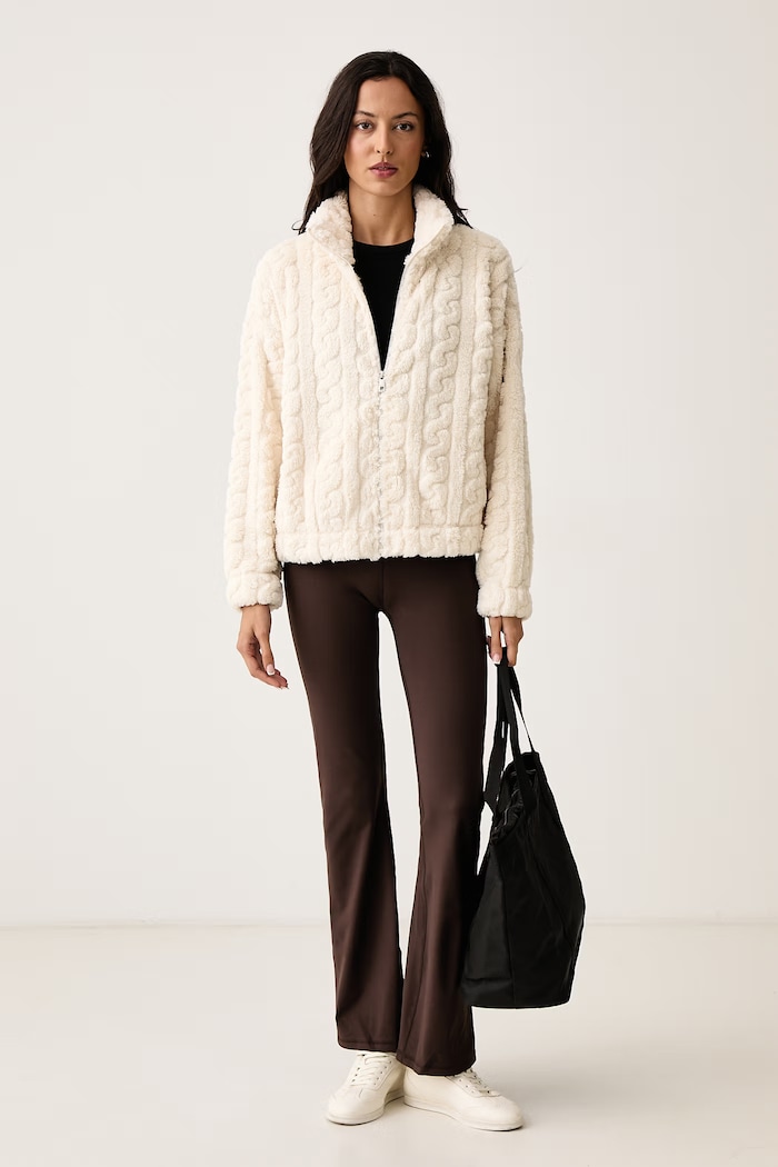 DKNY Bluza polarowa damska DP6J9737 beżowy AW26