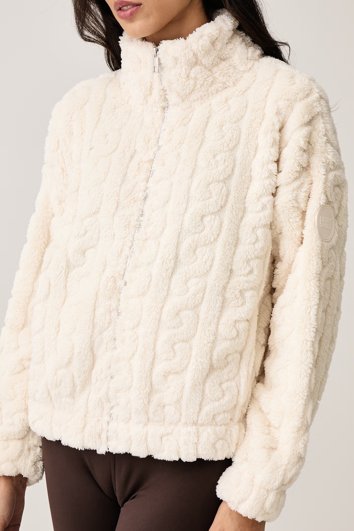 Bluza polarowa damska DKNY DP6J9737 beżowy