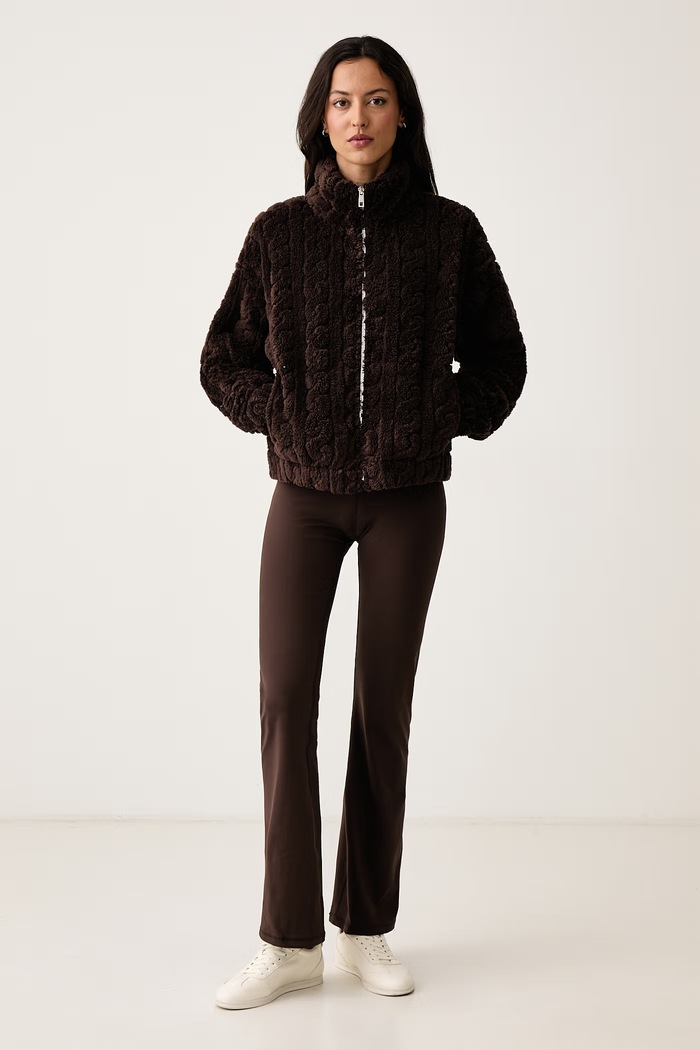 DKNY Bluza polarowa damska DP6J9737 brązowy AW26