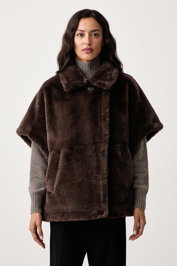 DKNY Bezrękawnik damski brązowy DJ6J6266