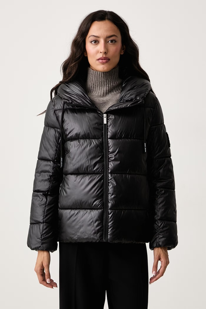 DKNY Kurtka pikowana damska czarny DJ6J6113