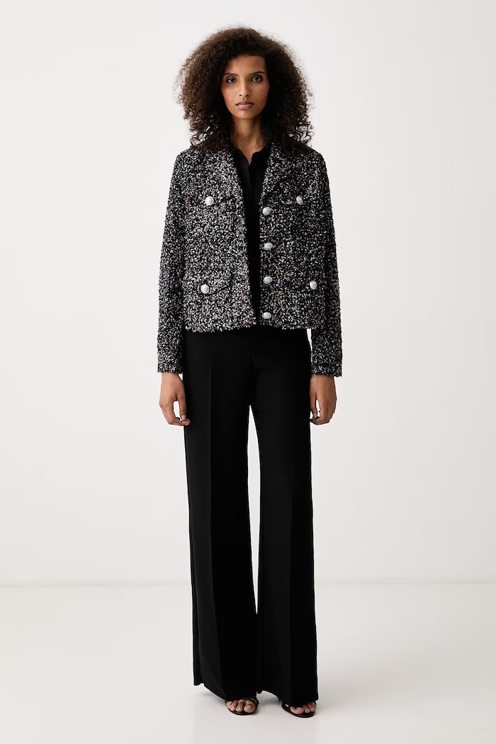 DKNY Kurtka przejściowa damska DJ5J6215 czarny AW26