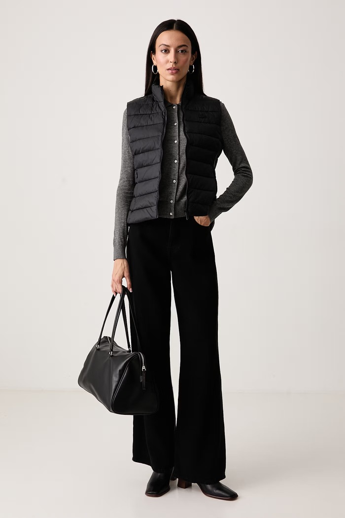 Lacoste Bezrękawnik damski BF0602 czarny AW26
