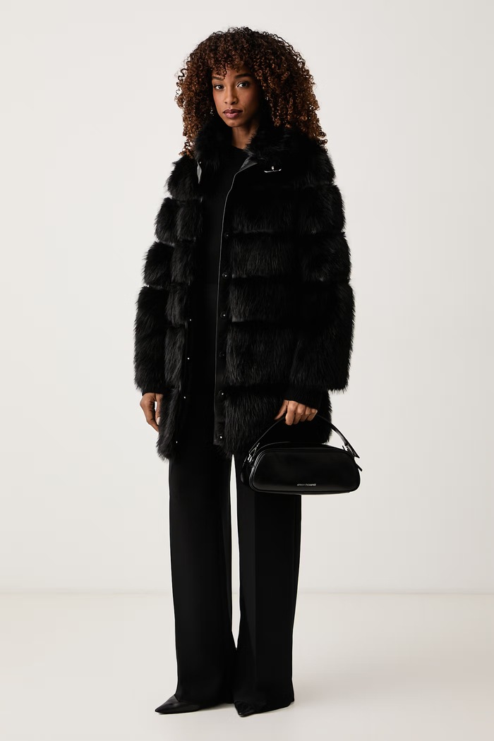 Patrizia Pepe Płaszcz damski 2O0196.E077 czarny AW26