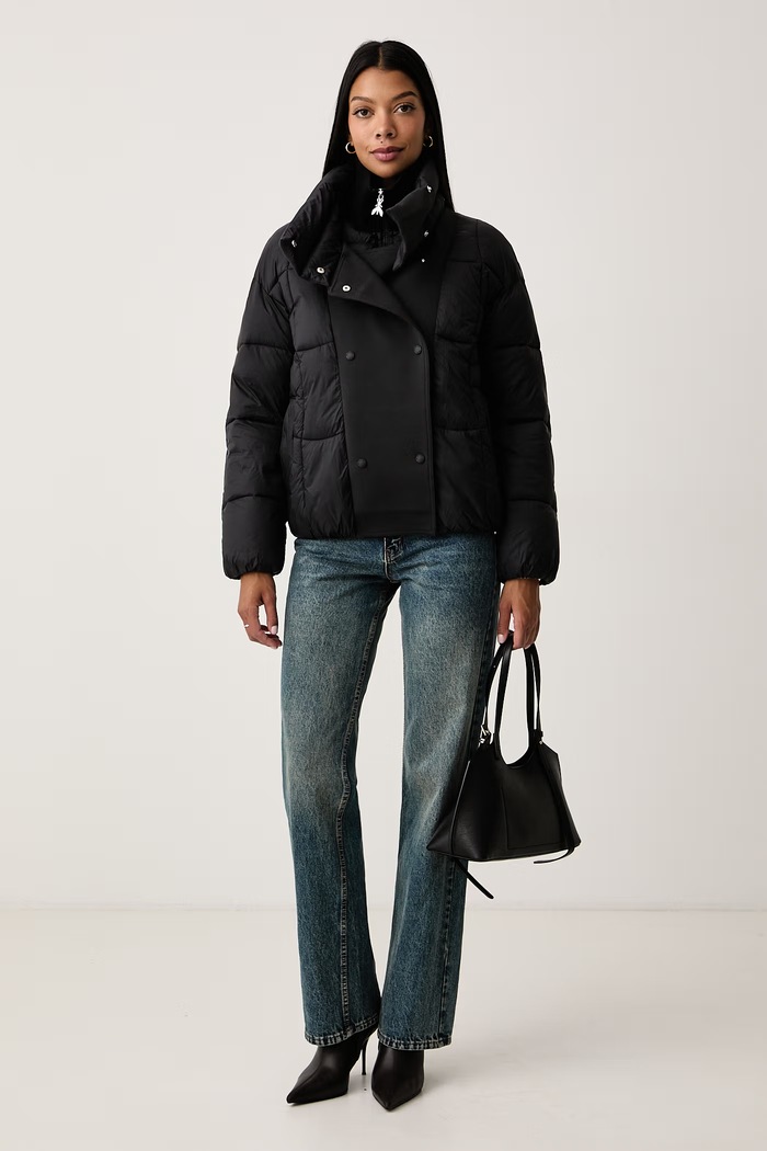 Patrizia Pepe Kurtka pikowana damska 2O0136.C7997 czarny AW26