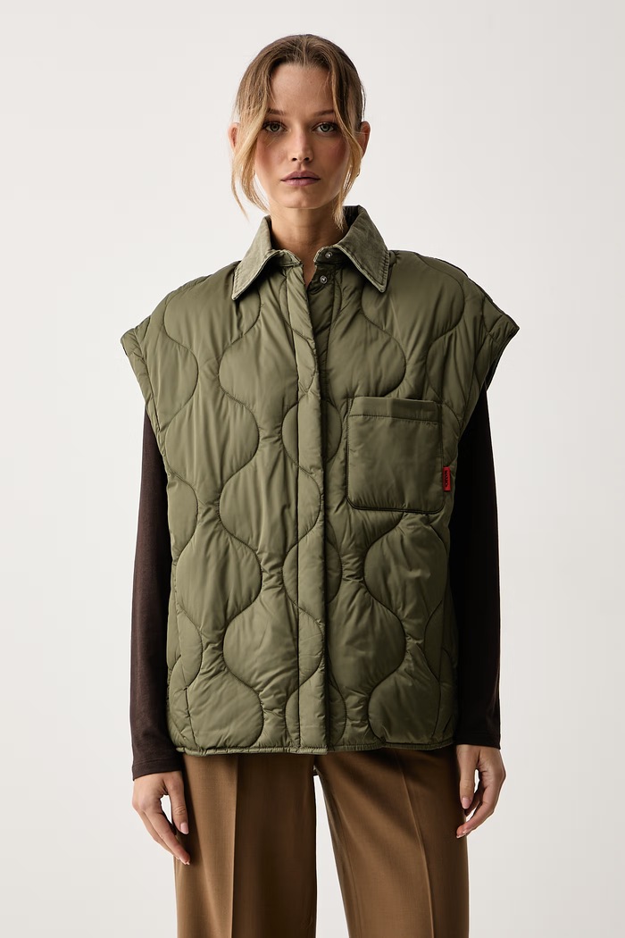 Max&Co. Krótka kurtka damska GIUGNO 2626486011200 zielony AW26