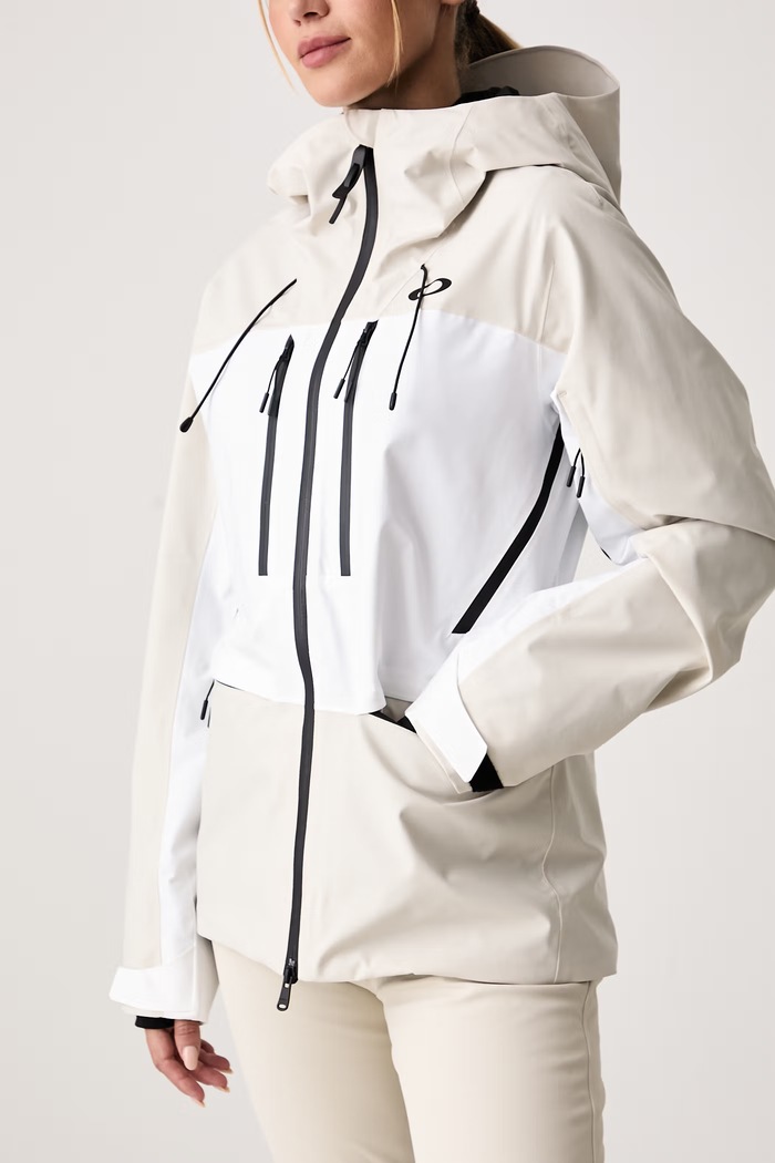 Kurtka narciarska damska KENDALL Oakley FOA500825 beżowy