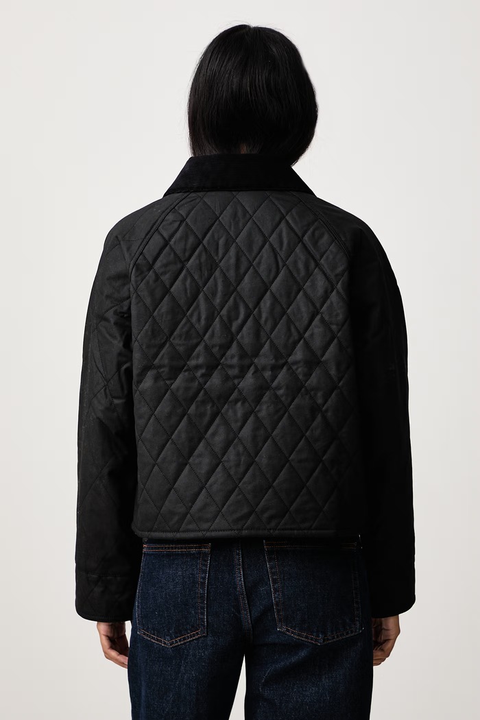 Odzież Barbour Krótka kurtka damska bawełniana LWX1580 czarny