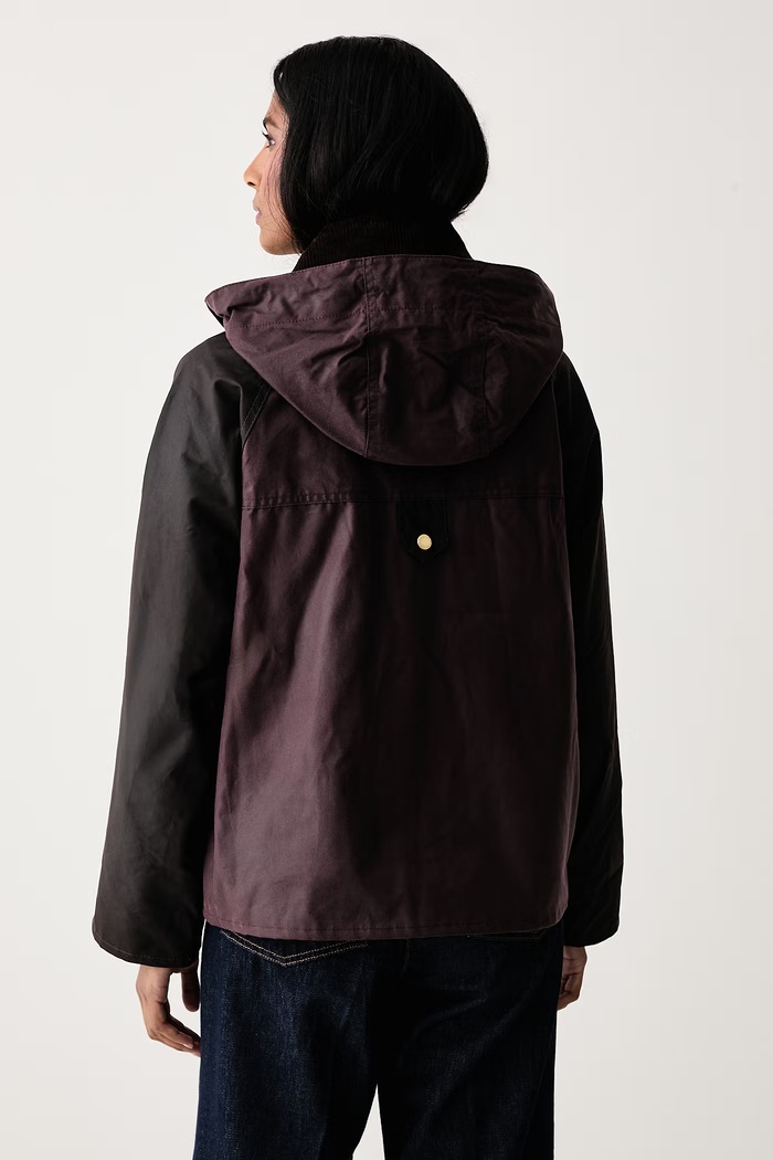 Odzież Barbour Krótka kurtka damska bawełniana Carville LWX1578 fioletowy