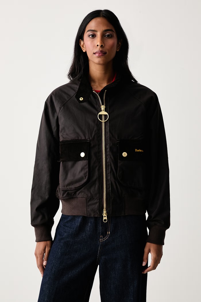 Barbour Kurtka damska bawełniana Ivybridge brązowy LWX1574