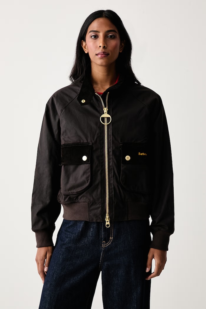Barbour Kurtka damska bawełniana Ivybridge brązowy LWX1574