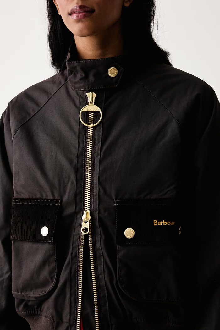 Kurtka damska bawełniana Ivybridge Barbour LWX1574 brązowy