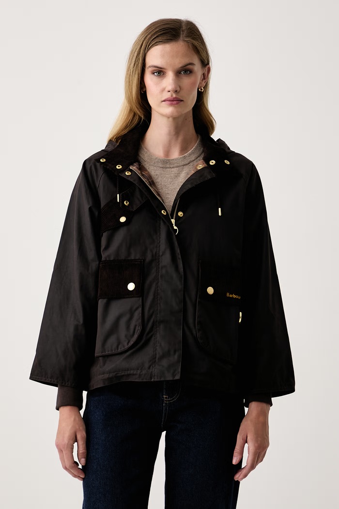 Barbour Kurtka damska woskowana Wilowmere brązowy LWX1569