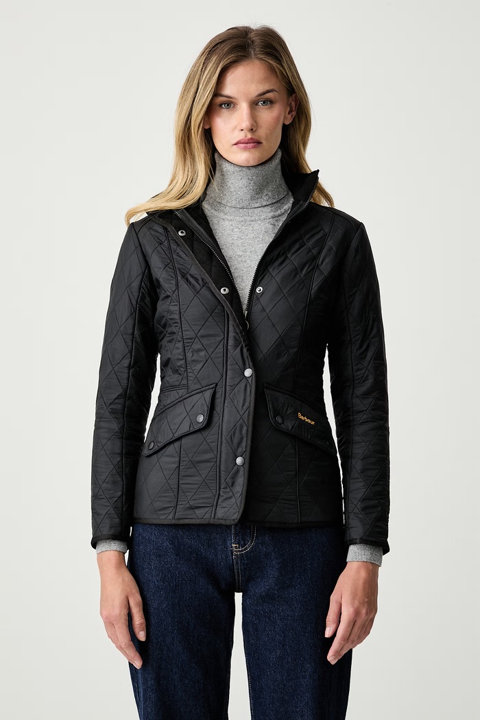 Barbour kurtka przejściowa damska Cavalry czarny LQU0087