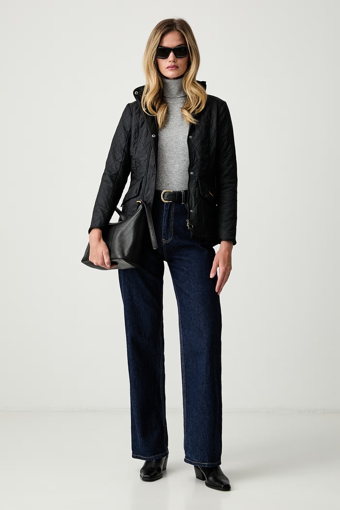 Barbour kurtka przejściowa damska Cavalry LQU0087 czarny AW26