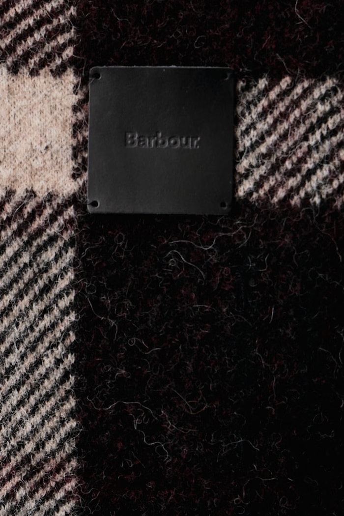 Sweter rozpinany damski z wełną Carville Barbour multicolor LKN1797