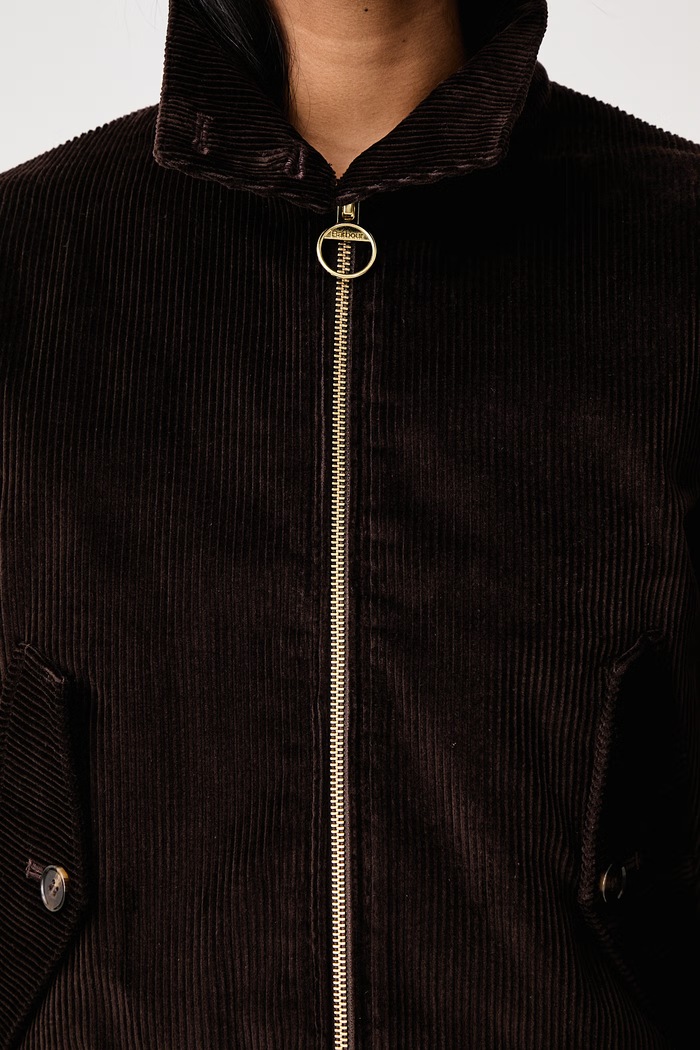 Barbour Krótka kurtka damska sztruksowa Overton LCA0424